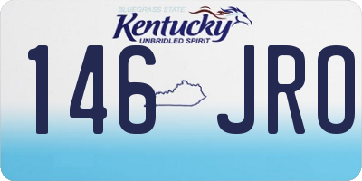 KY license plate 146JRO
