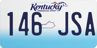 KY license plate 146JSA