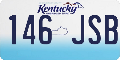 KY license plate 146JSB