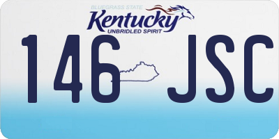 KY license plate 146JSC