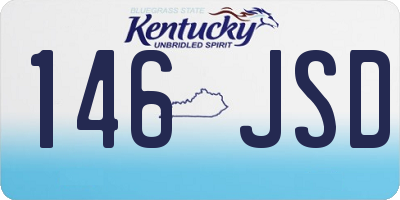KY license plate 146JSD