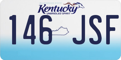 KY license plate 146JSF