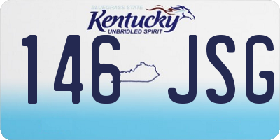 KY license plate 146JSG