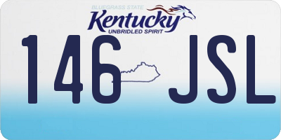 KY license plate 146JSL