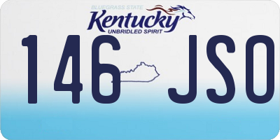 KY license plate 146JSO