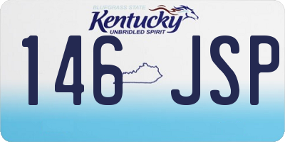 KY license plate 146JSP
