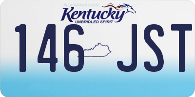 KY license plate 146JST
