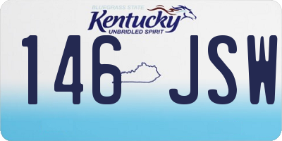 KY license plate 146JSW
