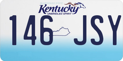 KY license plate 146JSY
