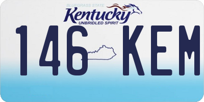 KY license plate 146KEM