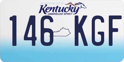 KY license plate 146KGF
