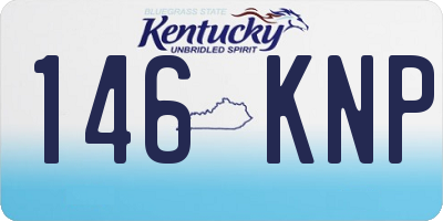 KY license plate 146KNP