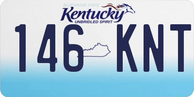 KY license plate 146KNT