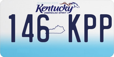 KY license plate 146KPP