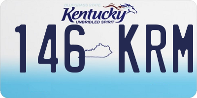 KY license plate 146KRM