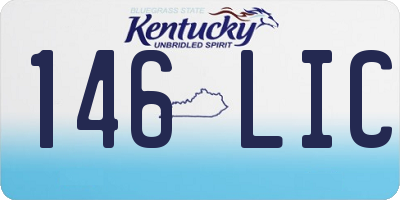 KY license plate 146LIC