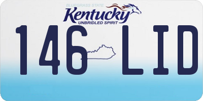 KY license plate 146LID