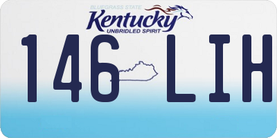 KY license plate 146LIH