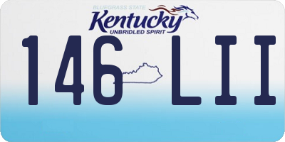 KY license plate 146LII