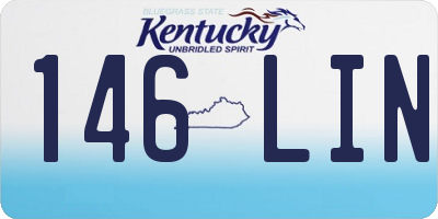 KY license plate 146LIN