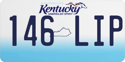 KY license plate 146LIP