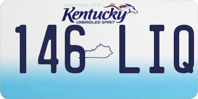 KY license plate 146LIQ