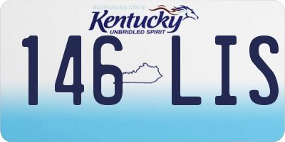 KY license plate 146LIS