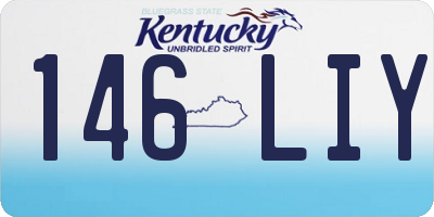 KY license plate 146LIY