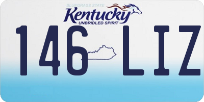 KY license plate 146LIZ