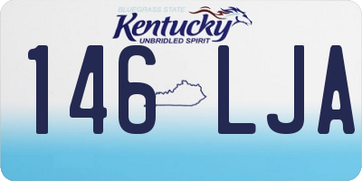 KY license plate 146LJA