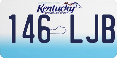 KY license plate 146LJB