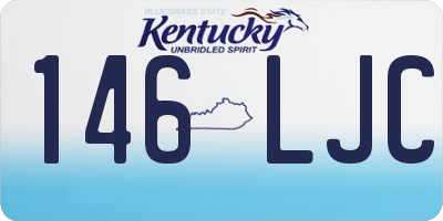 KY license plate 146LJC