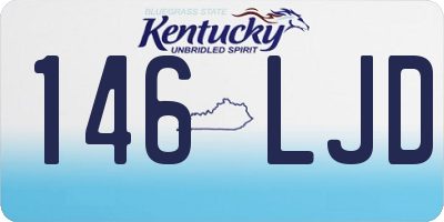 KY license plate 146LJD
