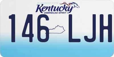 KY license plate 146LJH