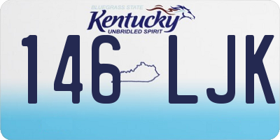 KY license plate 146LJK