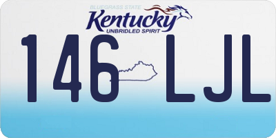 KY license plate 146LJL