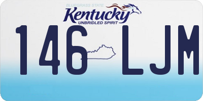 KY license plate 146LJM