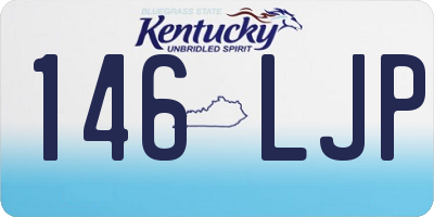 KY license plate 146LJP