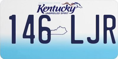 KY license plate 146LJR