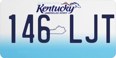 KY license plate 146LJT