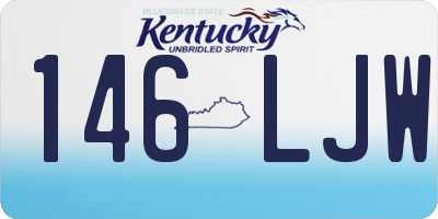 KY license plate 146LJW