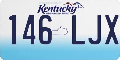 KY license plate 146LJX