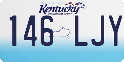 KY license plate 146LJY
