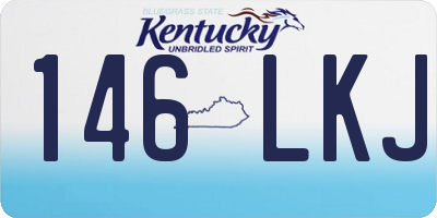 KY license plate 146LKJ