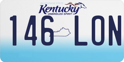 KY license plate 146LON
