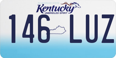 KY license plate 146LUZ