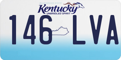 KY license plate 146LVA