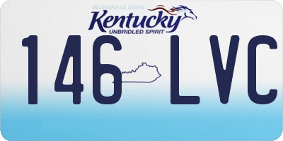 KY license plate 146LVC