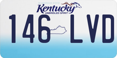 KY license plate 146LVD