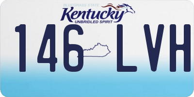 KY license plate 146LVH